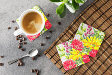 Load image into Gallery viewer, Flower Coasters - Set of 4 Lightweight Foam, Absorbent Drink Coasters