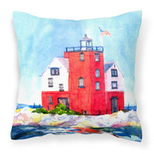 Load image into Gallery viewer, Lighthouse on the rocks Harbour Decorative   Canvas Fabric Pillow