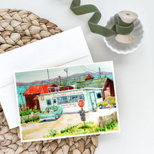 Load image into Gallery viewer, Tacoma Beer and Boiled Shrimp Market Greeting Cards -  Blank Note Cards – 8-Pack of Artist-Designed Cards with Envelopes