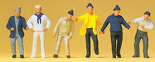 Load image into Gallery viewer, Preiser 14063 HO Scale Working People, Ships crew 6/ -- Working people