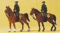 Load image into Gallery viewer, Preiser 79149 N Scale Police -- Mounted Police USA
