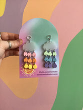 Load image into Gallery viewer, Pastel Rainbow Cloud Pride Earrings