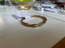 Load image into Gallery viewer, Bejeweled Bone Segment Titanium Bracelet