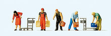 Load image into Gallery viewer, Preiser 10656 HO Scale At the Cash-and-Carry Beverage Store -- pkg(5)