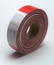 Load image into Gallery viewer, 2" Conspicuity Tape 11" Red / 7" White 3M™ Diamond Grade™ x 150 Ft | RW200