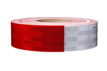 Load image into Gallery viewer, 2" Kiss Cut Roll Conspicuity Tape 11" Red / 7" White 3M™ Diamond Grade™ x 150 Ft | 67636