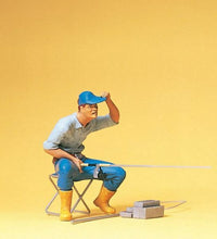 Load image into Gallery viewer, Preiser 45503 G Scale Pedestrians -- Fisherman w/Accessories