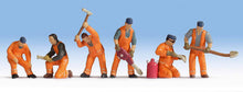 Load image into Gallery viewer, Noch 36276 N Scale Trackworkers -- pkg(6)