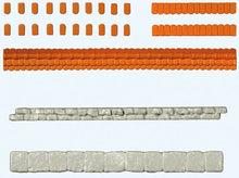 Load image into Gallery viewer, Preiser 18218 HO Scale Parapet Weathering Tiles -- For Quarrystone Walls