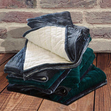 Load image into Gallery viewer, Customizable Teal Velvet Quilt