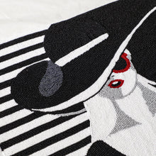 Load image into Gallery viewer, Beaded Black And White Lady Wall Art