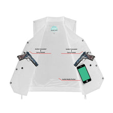 Load image into Gallery viewer, Men's Traditional Denim Motorcycle Vest with Side Laces – Smart Access Pockets