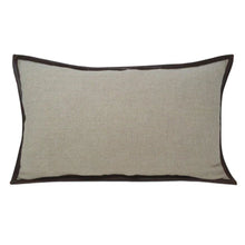 Load image into Gallery viewer, Chevron Wool Throw Pillow With Leather Trim
