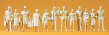 Load image into Gallery viewer, Preiser 63000 I Scale Unpainted Figures -- Standing Passengers &amp; Passers-By