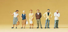 Load image into Gallery viewer, Preiser 10451 HO Scale Passers By Waiting -- pkg(6)