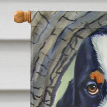 Load image into Gallery viewer, Basset Hound at the tree Flag Canvas House Size