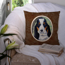Load image into Gallery viewer, Basset Hound on the branch Throw Pillow - 14x14 Decorative Pillow – Art for Your Home &amp; Patio 7002PW1414