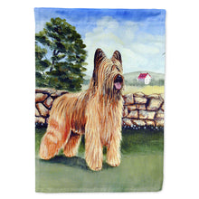 Load image into Gallery viewer, Briard by the stone fence Flag Canvas House Size