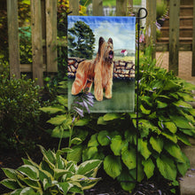 Load image into Gallery viewer, Briard by the stone fence Garden Flag – Decorative Outdoor Yard Flag