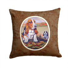 Load image into Gallery viewer, Basset Hound Throw Pillow - 14x14 Decorative Pillow – Art for Your Home &amp; Patio 7004PW1414