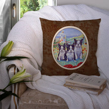 Load image into Gallery viewer, Boston Terrier Trio Throw Pillow - 14x14 Decorative Pillow – Art for Your Home &amp; Patio 7005PW1414