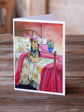 Load image into Gallery viewer, Airedale Waiting on Mom Greeting Cards -  Blank Note Cards – 8-Pack of Artist-Designed Cards with Envelopes