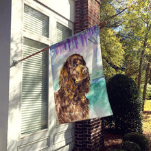 Load image into Gallery viewer, American Water Spaniel Flag Canvas House Size