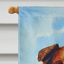 Load image into Gallery viewer, Australian Shepherd Double Trouble Flag Canvas House Size