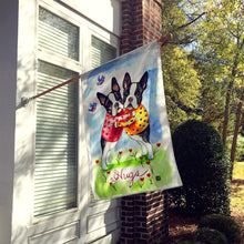 Load image into Gallery viewer, Hugs Boston Terrier Flag Canvas House Size