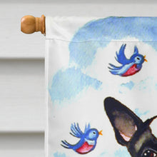Load image into Gallery viewer, Hugs Boston Terrier Flag Canvas House Size