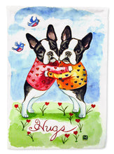 Load image into Gallery viewer, Hugs Boston Terrier Flag Canvas House Size