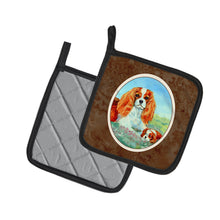 Load image into Gallery viewer, Cavalier Spaniel Momma's Love Pot Holders - Set of 2 Decorative Kitchen Helpers | Made in the USA 7019PTHD