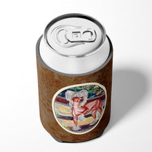 Load image into Gallery viewer, Chinese Crested on the Patio Can or Bottle Hugger 7021CC