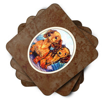 Load image into Gallery viewer, Long Hair Red Dachshund Two Peas Foam Coaster  7022FC
