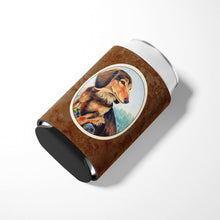 Load image into Gallery viewer, Long Hair Chocolate and Cream Dachshund Can or Bottle Hugger 7023CC