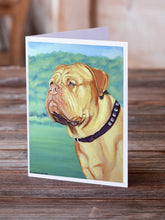 Load image into Gallery viewer, Dogue de Bordeaux Greeting Cards -  Blank Note Cards – 8-Pack of Artist-Designed Cards with Envelopes