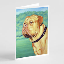 Load image into Gallery viewer, Dogue de Bordeaux Greeting Cards -  Blank Note Cards – 8-Pack of Artist-Designed Cards with Envelopes