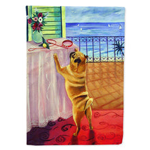 Load image into Gallery viewer, Helping Himself Pug Flag Canvas House Size