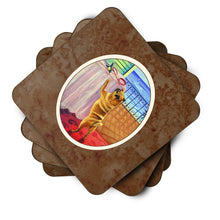Load image into Gallery viewer, Helping Himself Fawn Pug Foam Coaster  7027FC