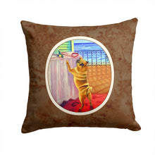 Load image into Gallery viewer, Helping Himself Fawn Pug Throw Pillow - 14x14 Decorative Pillow – Art for Your Home &amp; Patio 7027PW1414