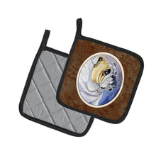 Load image into Gallery viewer, English Bulldog Pot Holders - Set of 2 Decorative Kitchen Helpers | Made in the USA 7028PTHD