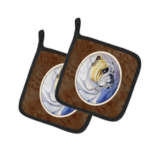 Load image into Gallery viewer, English Bulldog Pot Holders - Set of 2 Decorative Kitchen Helpers | Made in the USA 7028PTHD