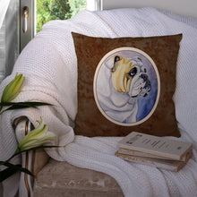 Load image into Gallery viewer, English Bulldog Throw Pillow - 14x14 Decorative Pillow – Art for Your Home &amp; Patio 7028PW1414