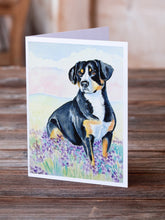 Load image into Gallery viewer, Entlebucher Mountain Dog Greeting Cards -  Blank Note Cards – 8-Pack of Artist-Designed Cards with Envelopes