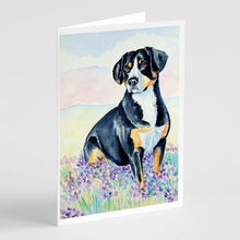 Load image into Gallery viewer, Entlebucher Mountain Dog Greeting Cards -  Blank Note Cards – 8-Pack of Artist-Designed Cards with Envelopes
