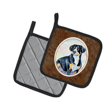 Load image into Gallery viewer, Entlebucher Mountain Dog Pot Holders - Set of 2 Decorative Kitchen Helpers | Made in the USA 7030PTHD