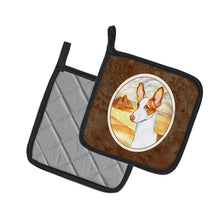 Load image into Gallery viewer, Ibizan Hound Pot Holders - Set of 2 Decorative Kitchen Helpers | Made in the USA 7031PTHD
