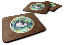 Load image into Gallery viewer, Japanese Chin in Momma's Chair Foam Coaster  7034FC