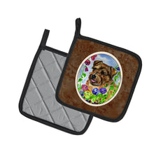 Load image into Gallery viewer, Norfolk Terrier Pot Holders - Set of 2 Decorative Kitchen Helpers | Made in the USA 7035PTHD