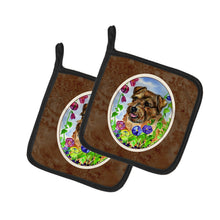 Load image into Gallery viewer, Norfolk Terrier Pot Holders - Set of 2 Decorative Kitchen Helpers | Made in the USA 7035PTHD
